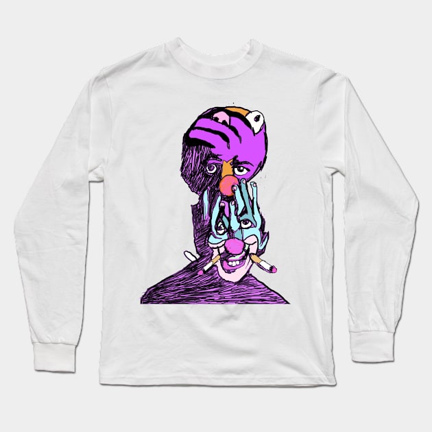 Paint by Numbers Long Sleeve T-Shirt by DaxNorman